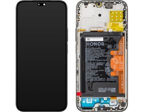 Honor 200 Lite / X8b LCD displej dotykové sklo vrátane rámika a batérie originálne (Service Pack) Midnight Black