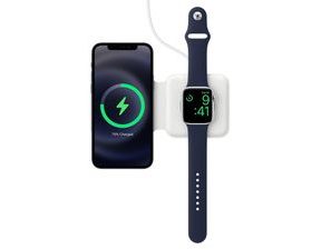 Bezdrátová nabíječka 2v1 Qi Magsafe iPhone 12 & Apple Watch USB-C