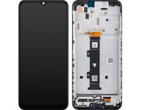 Motorola Moto G10 LCD Display Touch Glass with Frame (Service Pack)