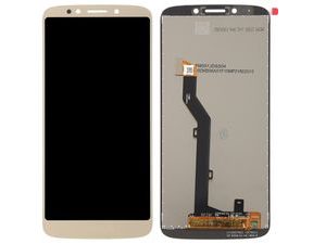 Motorola Moto E5 LCD displej dotykové sklo zlaté komplet přední panel