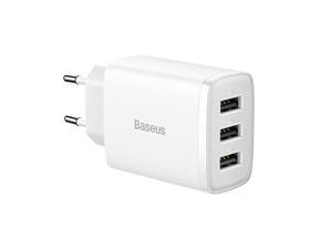Nabíjecí adaptér Baseus Compact Quick Charger, 3x USB, 17W