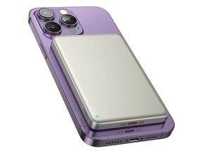 Powerbanka HOCO Q26 5000 mAh, 20 W PD, MagSafe, bezdrátové nabíjení, oranžová