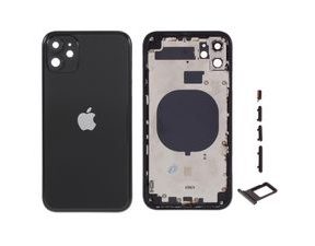 Apple iPhone 11 zadní kryt baterie černý včetně středního rámečku 6.1"