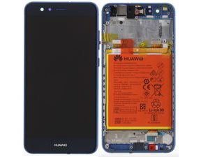 Huawei P10 Lite LCD displej dotykové sklo modré včetně rámečku (Service Pack)