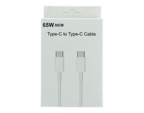DL129 Realme USB-C Datový Kabel Fast Charge 65W 1m White