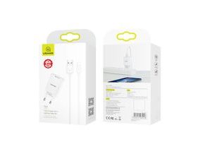 Nabíječka adaptér + lightning kabel 8 pin bílý 2.1A