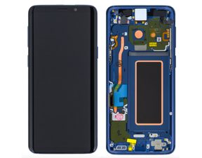 Samsung Galaxy S9 LCD displej Amoled včetně rámu G960 (Service Pack) Modrý