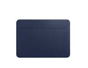 Kožený obal MacBook Pro 13" 2016/2017/2018/2019/2020/M1 tenké pouzdro WIWU modré