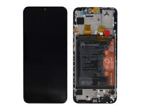 Huawei P Smart 2019 LCD displej dotykové sklo včetně rámečku a baterie (Service Pack) black