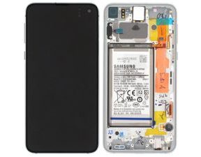 Samsung Galaxy S10e G970 LCD displej dotykové sklo + baterie (Service Pack) White