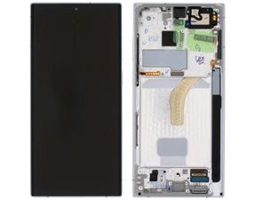 Samsung Galaxy S22 Ultra 5G LCD displej dotykové sklo S908 (Service Pack) White