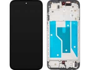 Motorola Moto G77 / G67 LCD displej dotykové sklo originálne (Service Pack) Black Olive