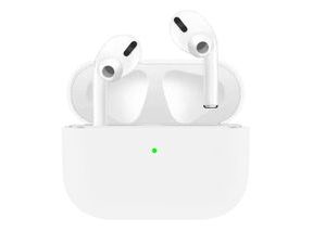 Apple Airpods Pro ochranný kryt silikonový obal na beztrádová sluchátka bílý