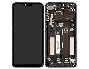 Xiaomi Mi 8 Lite LCD displej dotykové sklo včetně rámu originální (Service Pack) gray