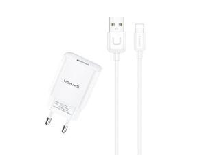 Nabíječka adaptér + lightning kabel 8 pin bílý 2.1A