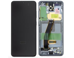 Samsung Galaxy S20 G980 Amoled LCD touch screen digitizer with frame Cosmic Gray (Service Pack)
