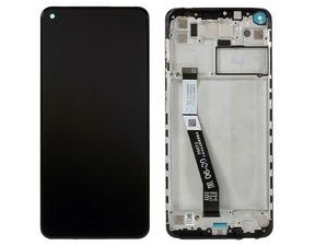 Xiaomi Redmi Note 9 LCD displej dotykové sklo včetně rámečku (Service Pack) Midnight Gray