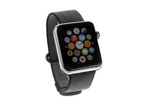 Apple Watch 42mm řemínek nylonový pásek černý