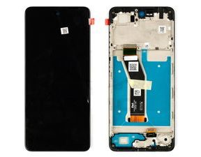 Motorola Moto E14 Original LCD Display Touch Glass with Frame (Service Pack)