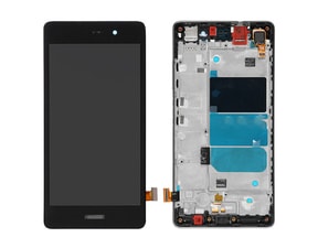 Huawei P8 Lite LCD displej dotykové sklo černé rámeček