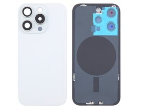 Zadní kryt baterie pro iPhone 16 Pro Max (bílý titan)