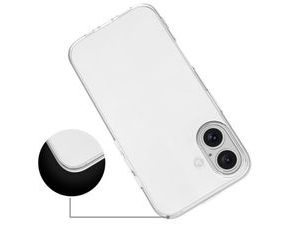 Pouzdro pro iPhone 16 Plus – průhledné, ohebné TPU tenké pouzdro na telefon