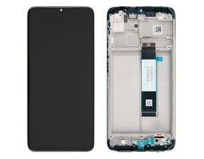 Xiaomi POCO M3 LCD touch screen digitizer with frame Black (Service Pack)