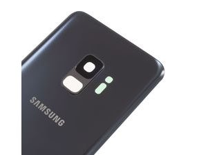 Samsung Galaxy S9 zadní kryt baterie osazený včetně krytky čočky fotoaparátu stříbrný G960