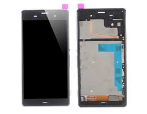 Sony Xperia Z3 LCD displej včetně rámečku komplet černý D6603