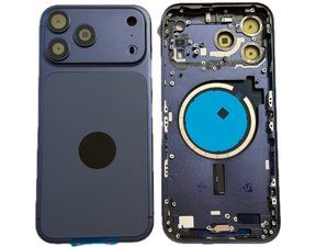 Zadní kryt baterie housing pro iPhone 17 Pro Max (Temně modrý)