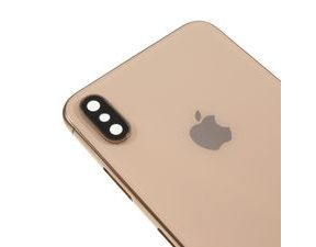 Zadní kryt baterie Apple iPhone XS MAX zlatý včetně středového rámečku