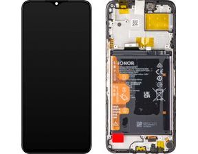 Honor X8 5G LCD Display Touch Glass with Frame + Battery (Service Pack) Midnight Black