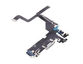 iPhone 14 Pro nabíjecí konektor dock flex mikrofon (bílý)