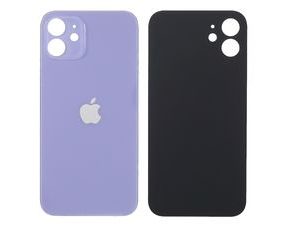 Náhradní zadní kryt baterie Apple iPhone 12 větším otvorem pro kamery fialový