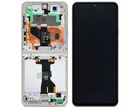 Samsung Galaxy Z Flip 8 F776 LCD displej dotykové sklo (Service Pack) vnútorný - Cream