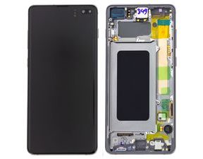 Samsung Galaxy S10+ Plus LCD Amoled displej dotykové sklo komplet včetně rámečku černý G975