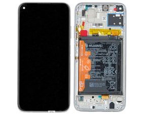 Huawei P40 Lite LCD displej dotykové sklo včetně rámečku (Service Pack) Breathing Crystal