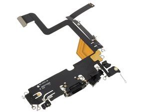 Konektor Apple iPhone 14 Pro nabíjecí dock flex černý mikrofon (OEM)