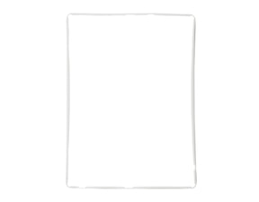 Apple iPad 2 3 4 středový rámeček dotykového skla bílý