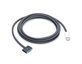 Nabíjecí kabel s MagSafe 3 pro MacBook – 2 m, 140W, USB-C na magnetický konektor, opletený (Midnight)
