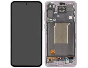 Samsung Galaxy A55 5G A556 LCD displej dotykové sklo včetně rámečku originální (Service Pack) lavender