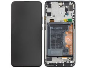 Huawei P Smart Z LCD displej dotykové sklo včetně rámečku a baterie černý (Service Pack)