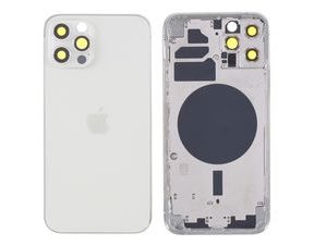 Zadní kryt baterie Apple iPhone 12 Pro včetně středového rámečku stříbrný