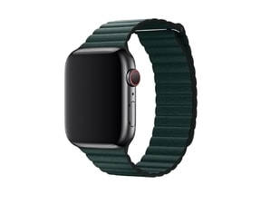 Apple Watch 42mm 44MM řemínek kožený zelený