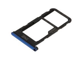 Šuplík Huawei Nova 3i slot na SIM SD kartu modrý