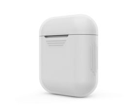 Apple Airpods ochranný kryt silikonový průhledný obal na beztrádová sluchátka transparentní