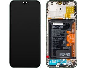 Honor X8b LCD Display Touch Glass Including Frame and Battery Original (Service Pack) Green