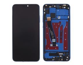 Honor 8X LCD komplet displej přední panel včetně rámečku modrý