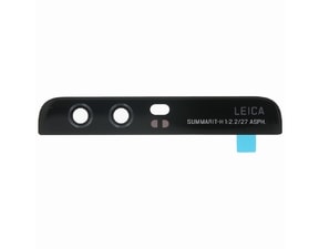 Huawei P10 krytka čočka fotoaparátu skleněný zadní černý
