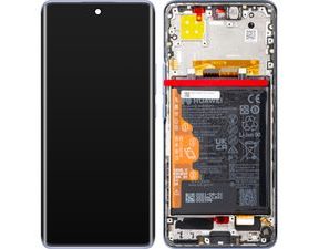 Huawei Nova 9 LCD displej dotykové sklo včetně rámečku + baterie (Service Pack) modrý